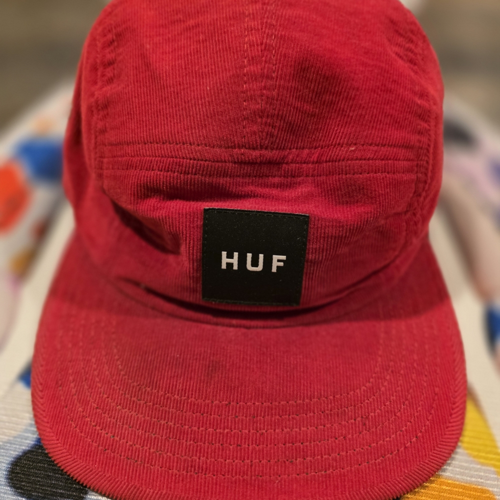 HUF Red Corduroy Cap